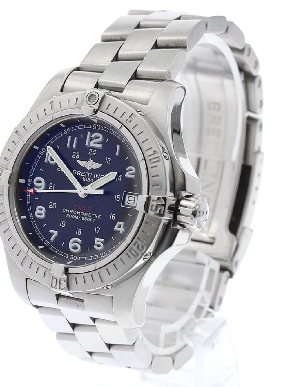 BREITLING Colt A74380 GMT date black Dial Quartz Men's Watch_973147